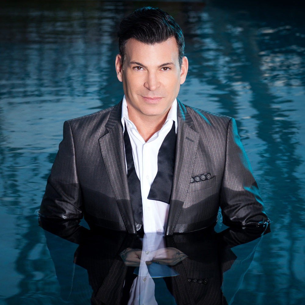 Creative personal branding photo of David Tutera shot in pool by Albiston Creative