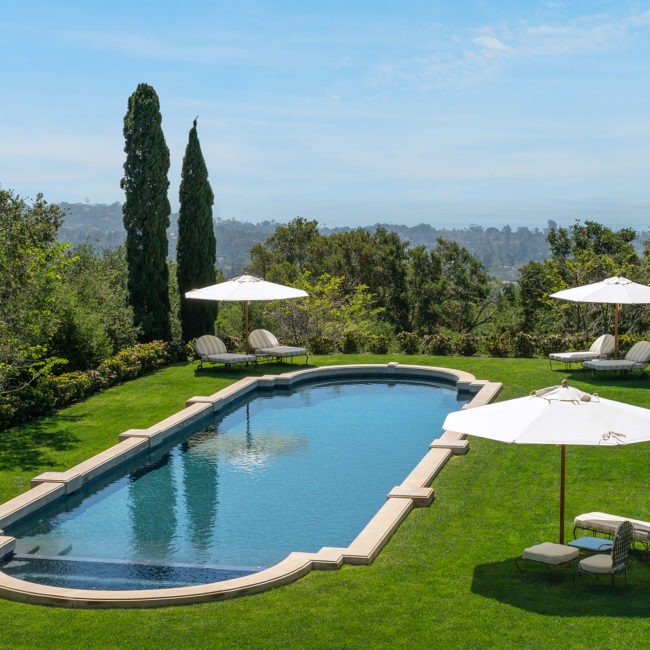 luxury brand outdoor furniture photo shot in Montecito by Albiston Creative