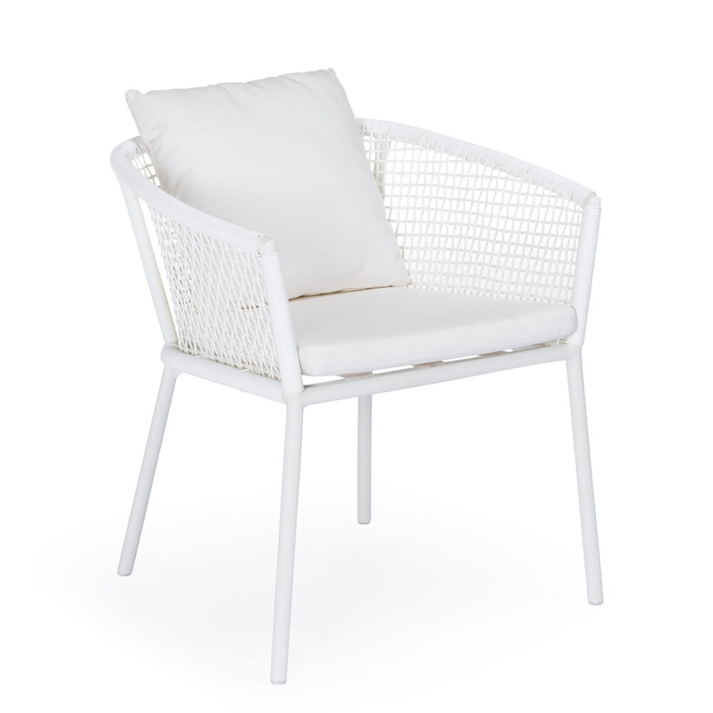 White chair on a white background